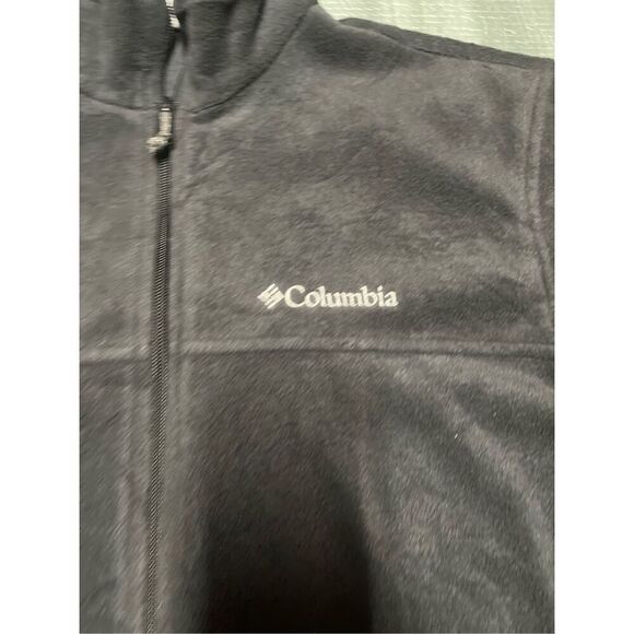 Columbia Full Zip Jacket Men’s Sz L Dark Gray Fleece - Picture 3 of 6